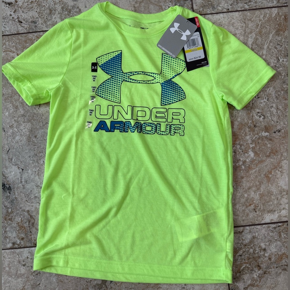 Under Lime Green Short Sleeve Tee